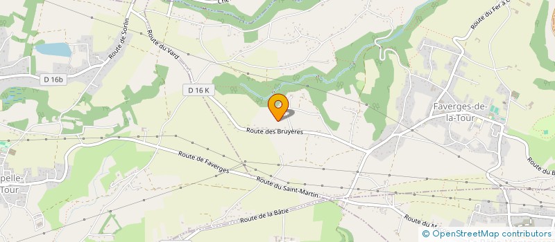 localisation de l'entreprise LA CAVE DU VISCONTAL  SAINT-CLAIR-DE-LA-TOUR