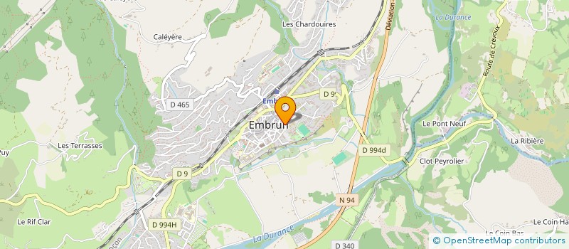 localisation de l'entreprise LA CAVE EMBRUNAISE  EMBRUN