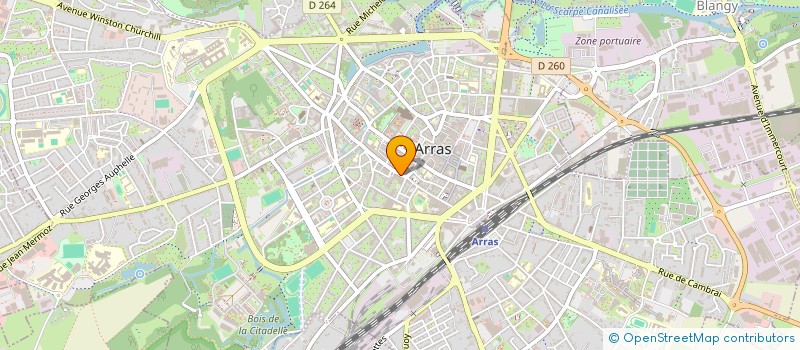 localisation de l'entreprise LA CAVE ERNESTALE à ARRAS