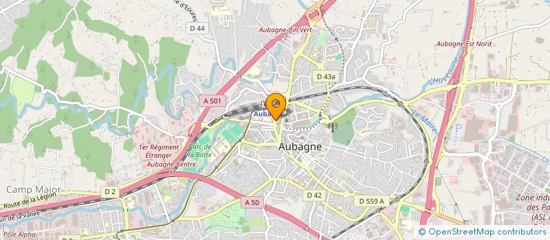 localisation de l'entreprise LA CAVE ET LE BISTROT à AUBAGNE