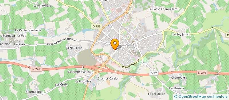 localisation de l'entreprise LA CAVE ET VOUS à MOUZILLON