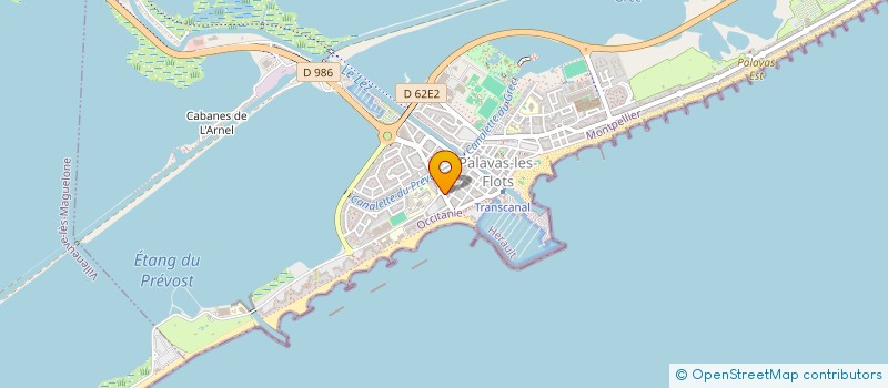 localisation de l'entreprise LA CAVE FLEURIE  LA GRANDE-MOTTE