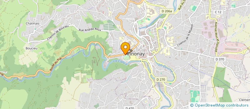 localisation de l'entreprise LA CAVE GOURMANDE à ANNONAY