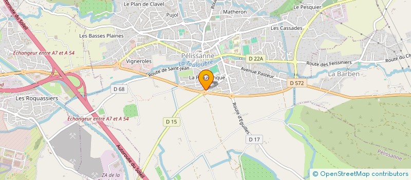 localisation de l'entreprise LA CAVE M à PELISSANNE