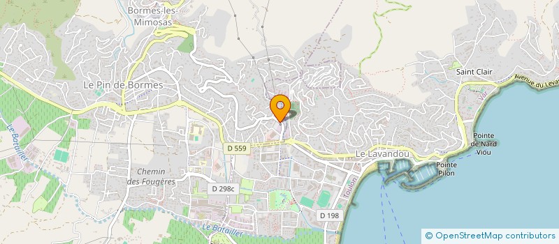 localisation de l'entreprise LA CAVE PROVENCALE  BORMES-LES-MIMOSAS