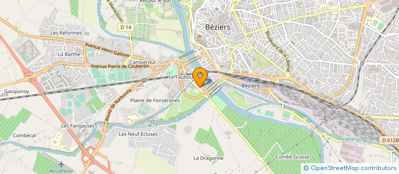 localisation de l'entreprise LA CAVE SA à BEZIERS