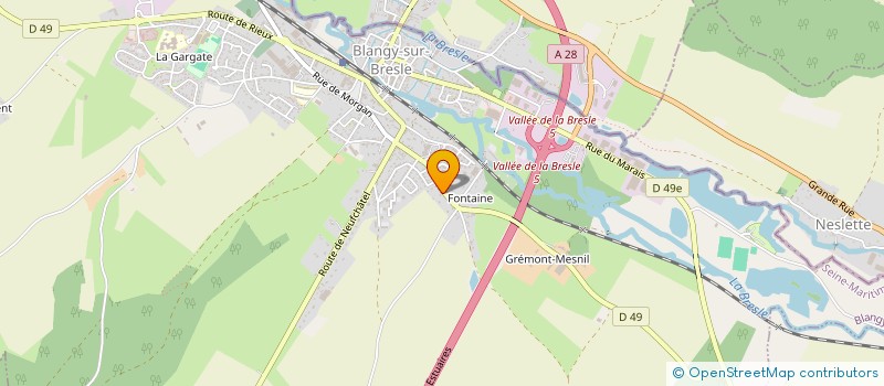 localisation de l'entreprise LA CAVE SAINT PIERRE  NESLE-NORMANDEUSE