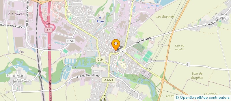 localisation de l'entreprise LA CAVE SAINT-VINCENT  ROYE