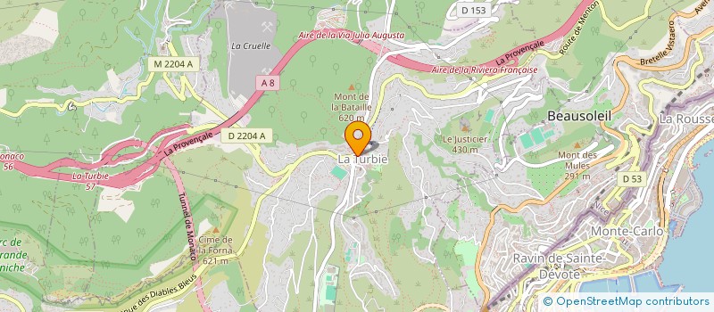 localisation de l'entreprise LA CAVE TURBIASQUE à LA TURBIE