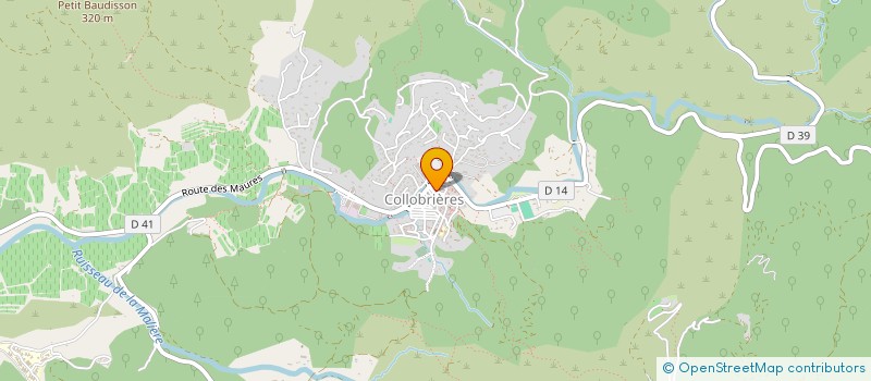 localisation de l'entreprise LA CAVE VIGNERONS COLLOBRIERES à COLLOBRIERES