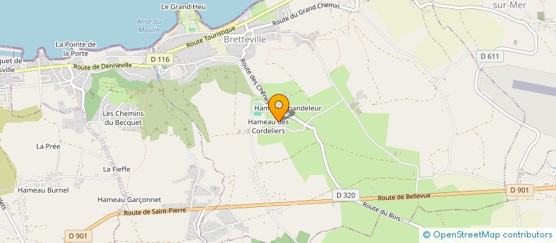 localisation de l'entreprise LA CAVEE à BRETTEVILLE