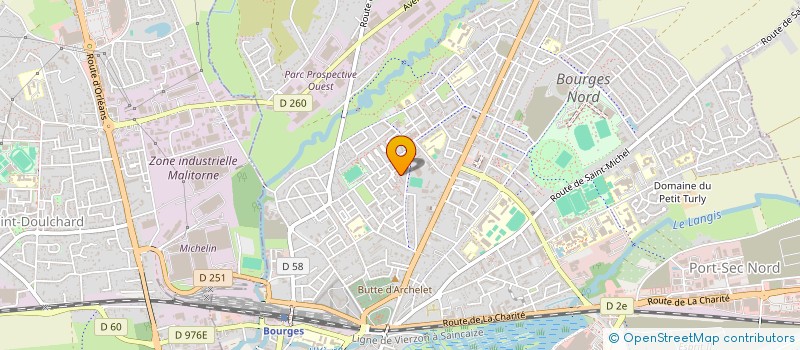 localisation de l'entreprise LA CAVERNE  BOURGES