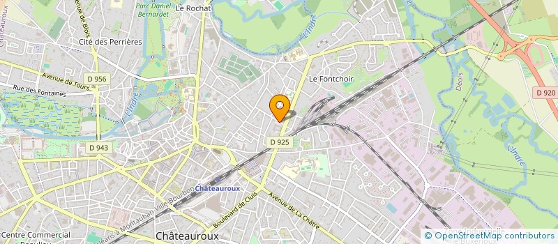 localisation de l'entreprise LA CAVERNE AUX CHANSONS à CHATEAUROUX