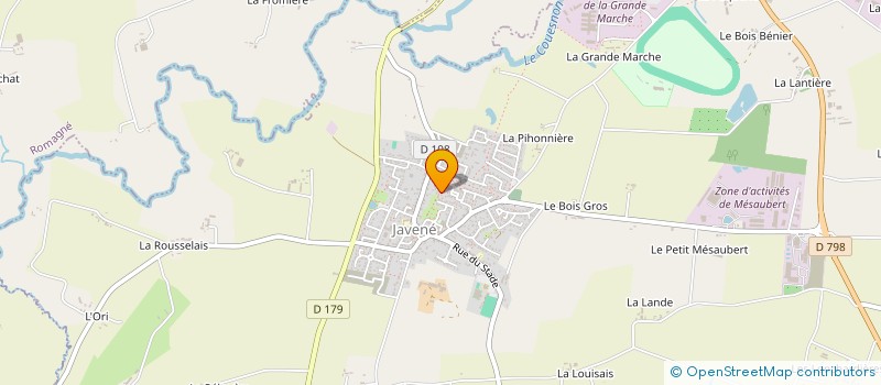 localisation de l'entreprise LA CAVERNE AUX JEUX  JAVENE