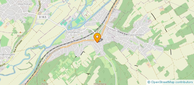 localisation de l'entreprise LA CAVERNE BLANCHE  ZILLISHEIM