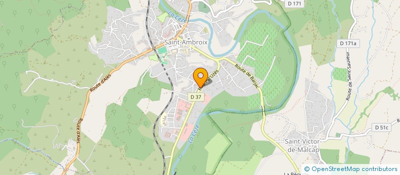 localisation de l'entreprise LA CAVERNE D'ALI BABIO  SAINT-AMBROIX