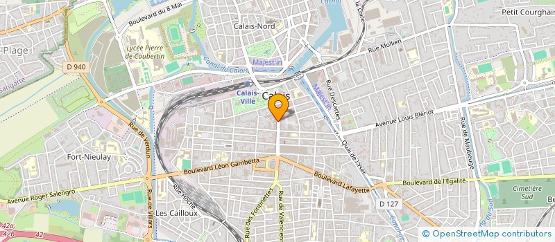 localisation de l'entreprise LA CAVERNE D'ASGARD  CALAIS