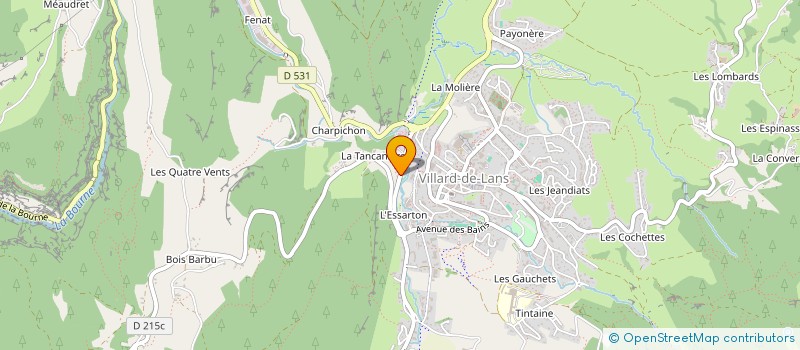 localisation de l'entreprise LA CAVERNE DE L OURS SARL  VILLARD-DE-LANS