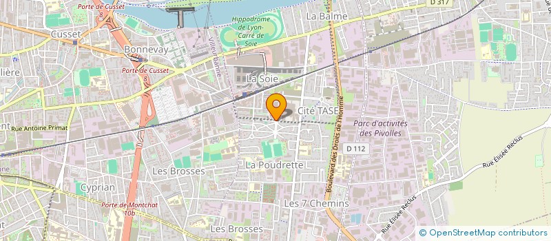 localisation de l'entreprise LA CAVERNE DES AFFAIRES  VAULX-EN-VELIN