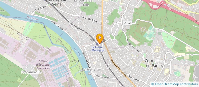 localisation de l'entreprise LA CAVERNE DES BONNES AFFAIRES  LA FRETTE-SUR-SEINE