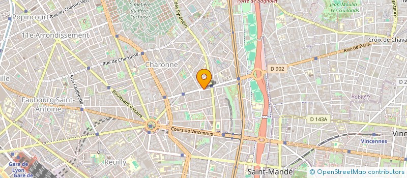 localisation de l'entreprise LA CAVERNE DES MARQUES  PARIS