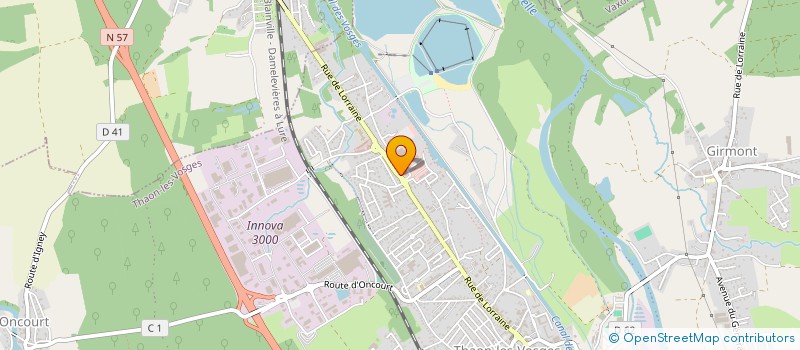 localisation de l'entreprise LA CAVERNE DU PECHEUR  THAON-LES-VOSGES