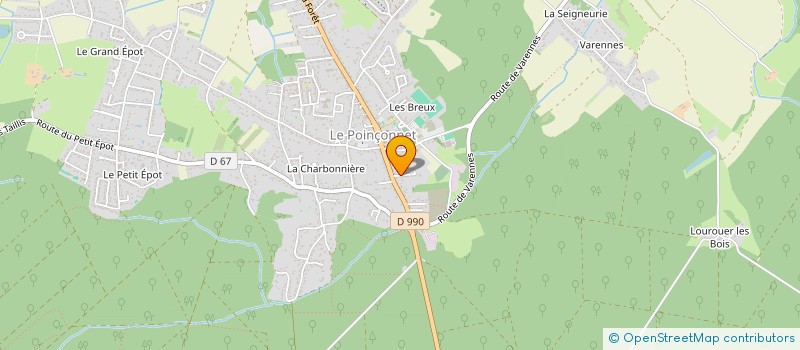 localisation de l'entreprise LA CAVERNE KOSMMOS à LE POINCONNET