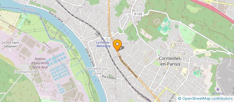 localisation de l'entreprise LA CAVINA  LA FRETTE-SUR-SEINE