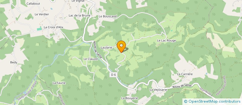 localisation de l'entreprise LA CAVINE LATTIERE DEPARTEMENT CAVINE à MARQUAY