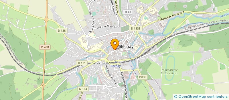 localisation de l'entreprise LA CAVISTE à BERNAY