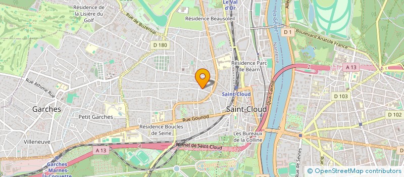 localisation de l'entreprise LA CAVISTE à SAINT-CLOUD