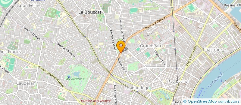 localisation de l'entreprise LA CAZ SCI  LE BOUSCAT