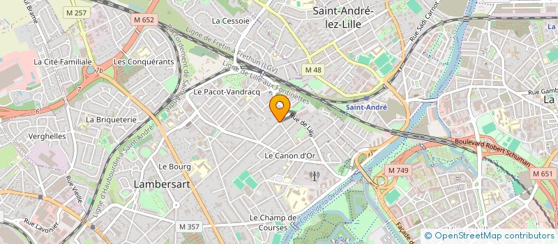 localisation de l'entreprise LA CAZE SAINT PIERRE à LAMBERSART