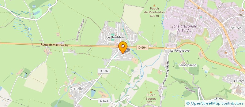 localisation de l'entreprise LA CAZELLE AUX LIVRES  DRUELLE BALSAC