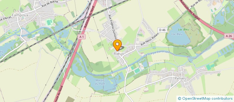 localisation de l'entreprise LA CECILIA DE ROEUX  RUX