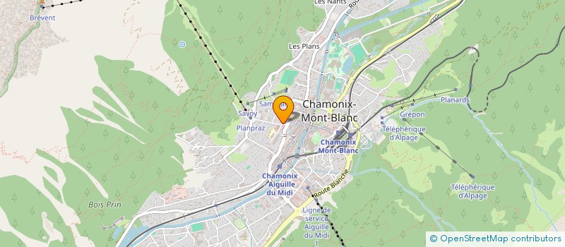 localisation de l'entreprise LA CECILIENNE  CHAMONIX-MONT-BLANC