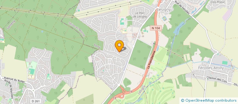 localisation de l'entreprise LA CELESTINE  LESIGNY