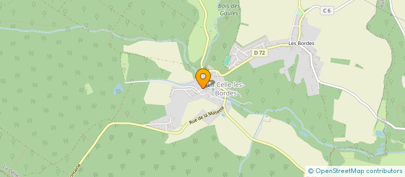localisation de l'entreprise LA CELLIBORDINE à LA CELLE-LES-BORDES