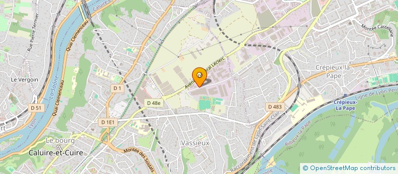 localisation de l'entreprise LA CELLOFIBRE SARL  CALUIRE-ET-CUIRE