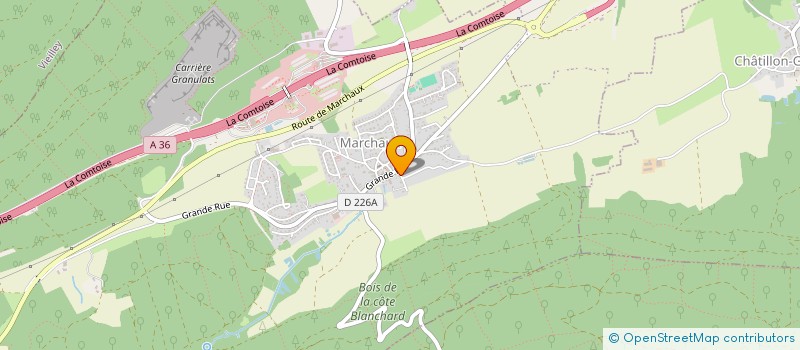 localisation de l'entreprise LA CELLULE  MARCHAUX-CHAUDEFONTAINE