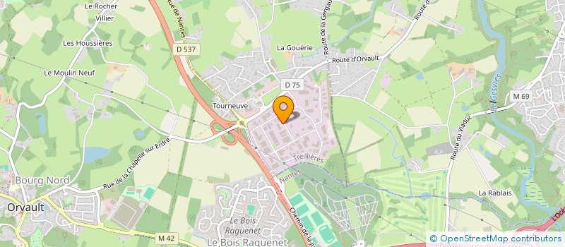 localisation de l'entreprise LA CELTIC  TREILLIERES