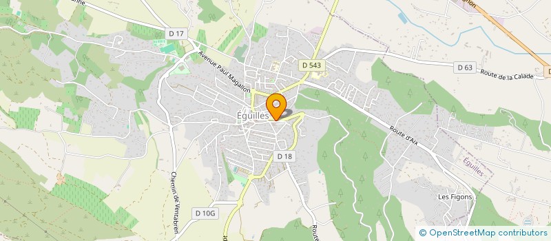 localisation de l'entreprise LA CELTIE PROVENCALE  EGUILLES