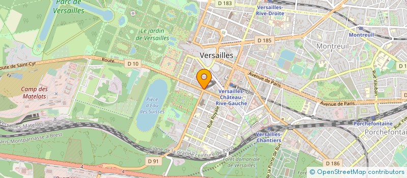 localisation de l'entreprise LA CELTIQUE à VERSAILLES