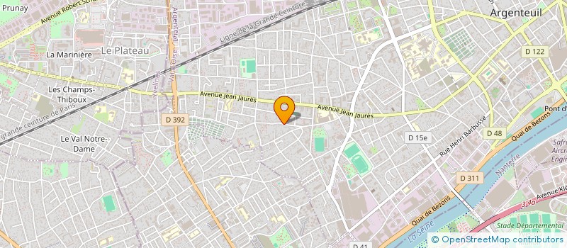 localisation de l'entreprise LA CELTIQUE à ARGENTEUIL