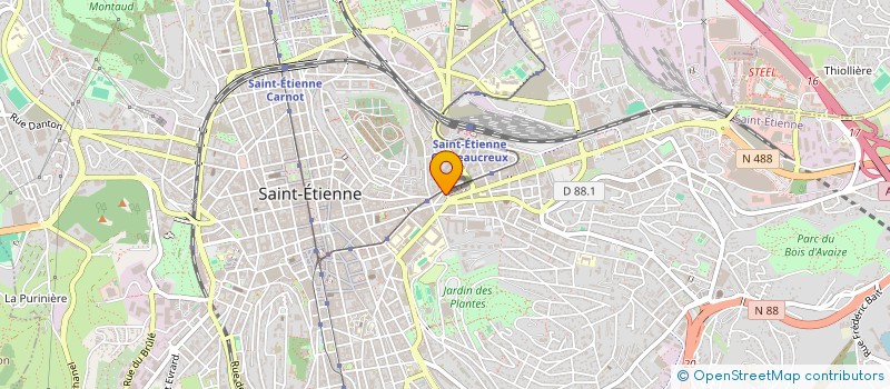 localisation de l'entreprise LA CEMPOTE  SAINT-ETIENNE