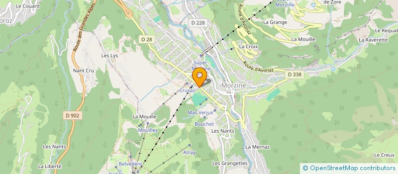 localisation de l'entreprise LA CENDREE MORZINE à MORZINE