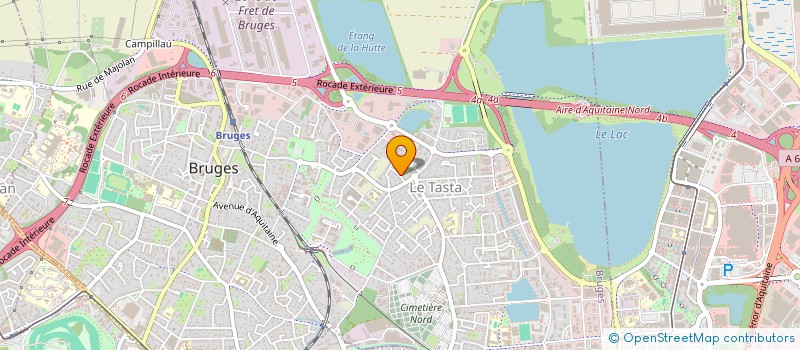 localisation de l'entreprise LA CENDRIERE  BRUGES