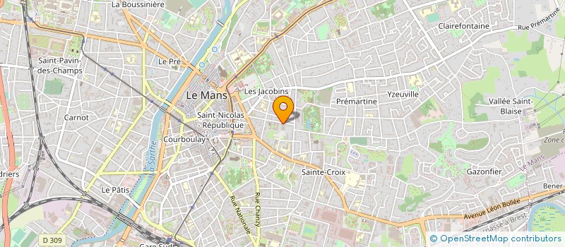 localisation de l'entreprise LA CENOMANE  LE MANS