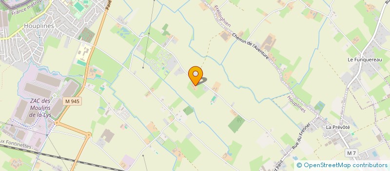 localisation de l'entreprise LA CENSE  HOUPLINES