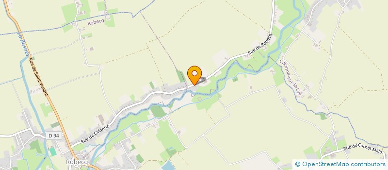 localisation de l'entreprise LA CENSE DE BERLETTE  CALONNE-SUR-LA-LYS